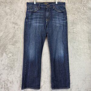 Lucky Brand 361 Vintage Straight Jeans Mens 34x30 Blue Medium Wash Stretch Denim